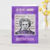 Carte de voeux de BEETHOVEN (Fleur jaune)
