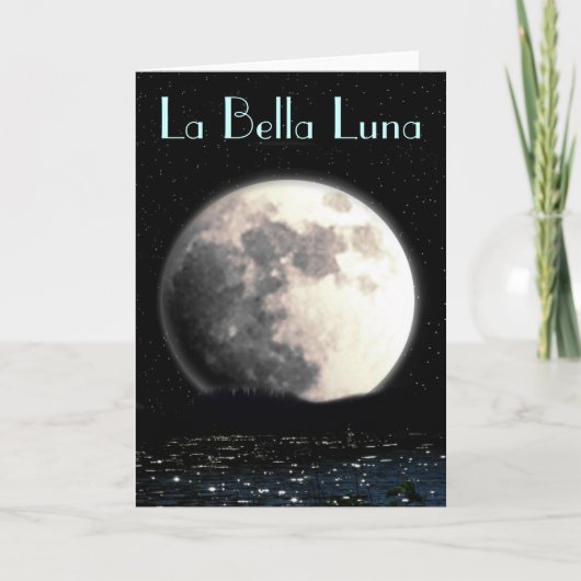 Carte de voeux de Bella Luna de La (Devant)
