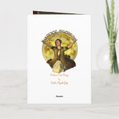 Carte de voeux de bénédictions de solstice (Dos)