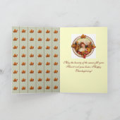 Carte de voeux de bénédictions de thanksgiving (Intérieur)