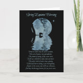 Carte de vœux de bénédictions d'équinoxe de printe (Devant)