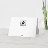 Carte de voeux de berger allemand avec dessin au c (Dos)