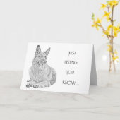 Carte de voeux de berger allemand avec dessin au c (Fleur jaune)