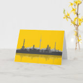 Carte de voeux de Berlin City (Fleur jaune)