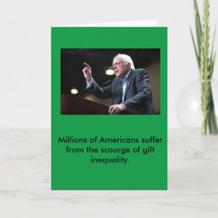 Carte de vœux de Bernie Sanders