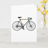 Carte de voeux de bicyclette (Fleur jaune)