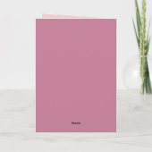 Carte de vœux de bienvenue pour bébé  (Dos)