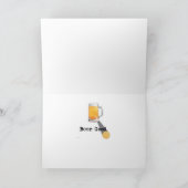 Carte de voeux de bière Westie Shares (Intérieur)