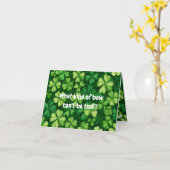 Carte de vœux de blague de "Saint-Patrick" pour en (Fleur jaune)