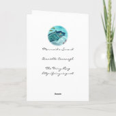 Carte de voeux de blanc "de l'épée de la sirène" (Dos)