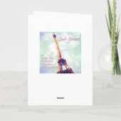 Carte de voeux de blanc de marguerite blanche (Dos)