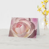 Carte de voeux de blanc de rose de rose (Fleur jaune)