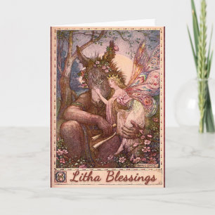 Carte de voeux de BlessingsPagan de solstice d'été