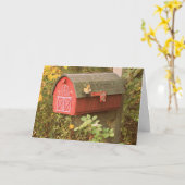 Carte de voeux de boîte aux lettres (Fleur jaune)