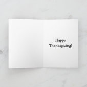 Carte de voeux de Bon thanksgiving amusant (Intérieur)