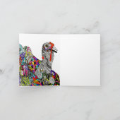 Carte de voeux de Bon thanksgiving couleur Turquie (Intérieur)