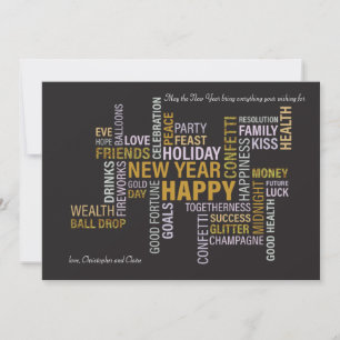 Carte de vœux de bonne année