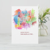 Carte de vœux de bonne année (Debout devant)