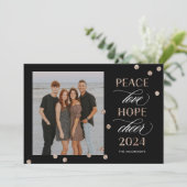 Carte de vœux de Bonne Année à l'humeur Optimiste (Debout devant)