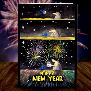 Carte de vœux de bonne année par Nicole Janes