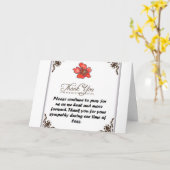 CARTE DE VŒUX DE BONNE CHANCE ET D'ADIEU (Fleur jaune)