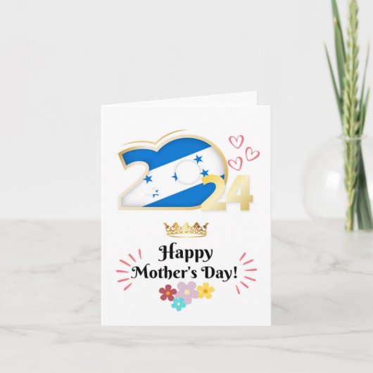 Carte de vœux de Bonne Fête des Mères “Honduras” (Devant)