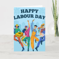 Carte de vœux de Bonne Fête du Travail