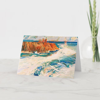 Carte de voeux de bord de la mer à customiser