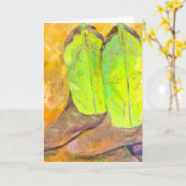 Carte de voeux de BOTTES (Fleur jaune)