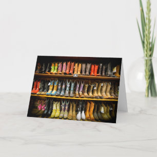 Carte de voeux de bottes de cowboy de Nashville