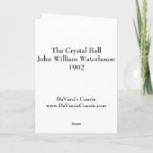 Carte de voeux de boule de cristal (Dos)