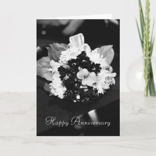 Carte de voeux de bouquet de mariage