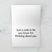 Carte de voeux de bouteur (Intérieur)