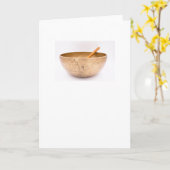 Carte de voeux de Bowl (Fleur jaune)