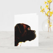 Carte de voeux de boxer Brindle (Fleur jaune)