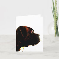 Carte de voeux de boxer Brindle