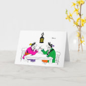 Carte de voeux de bras de fer (Fleur jaune)