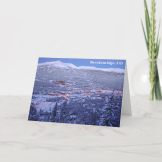 Carte de voeux de Breckenridge, le Colorado