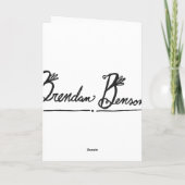 Carte de voeux de Brendan Benson (Dos)