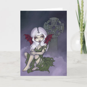 Carte de voeux "de brume de cimetière"