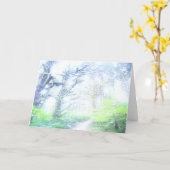 Carte de voeux de brume de matin (Fleur jaune)