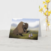 Carte de voeux de Buffalo (Fleur jaune)