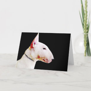 Carte de voeux de bull-terrier