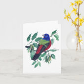 Carte de voeux de Bunting Peint (Fleur jaune)