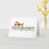 Carte de voeux de Burt (Fleur jaune)