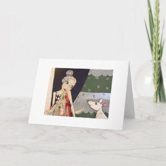 Carte de voeux de cadeau de lutins