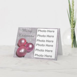 Carte de voeux de cadre de photo de Noël
