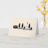 Carte de voeux de camping (Fleur jaune)