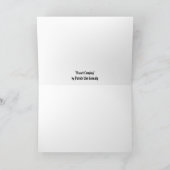 Carte de voeux "de camping de basset" (Intérieur)