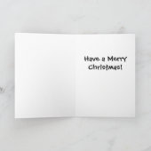 Carte de voeux de caniche de Noël (Intérieur)